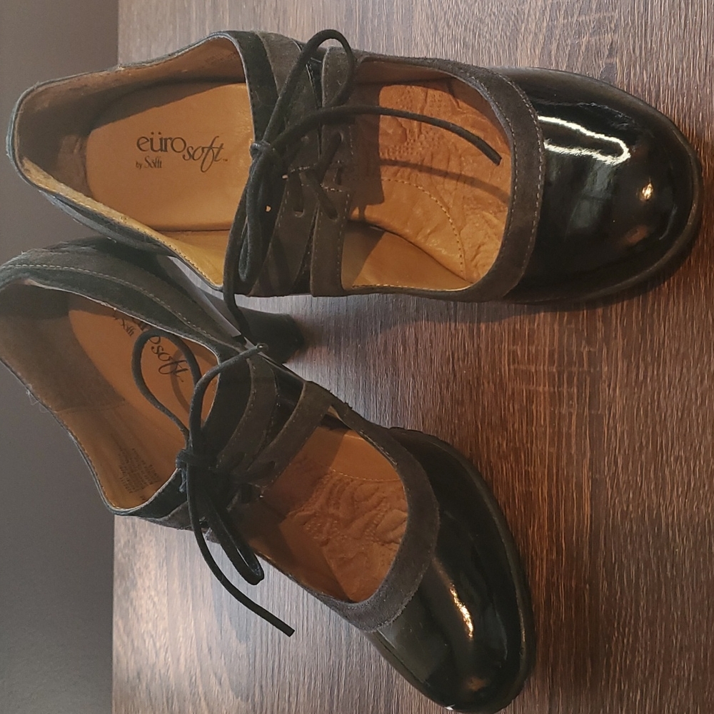Sofft Black Mary Jane Heels Poppins